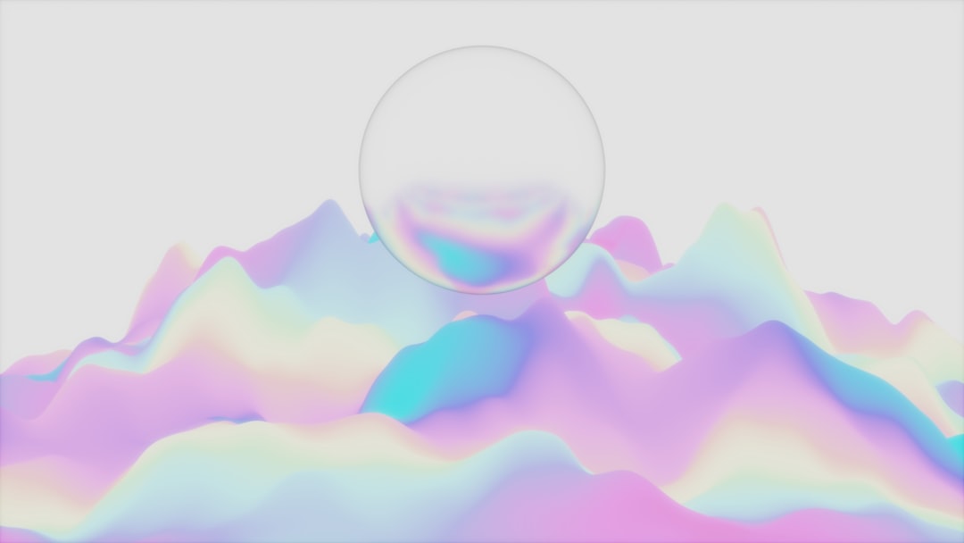 a picture of a mountain with a white circle in the middle of it