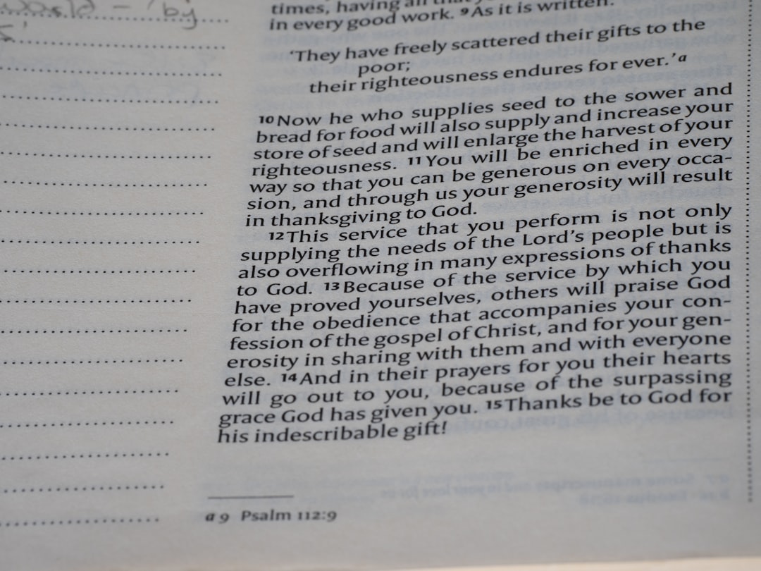 A close up of a book with writing on it