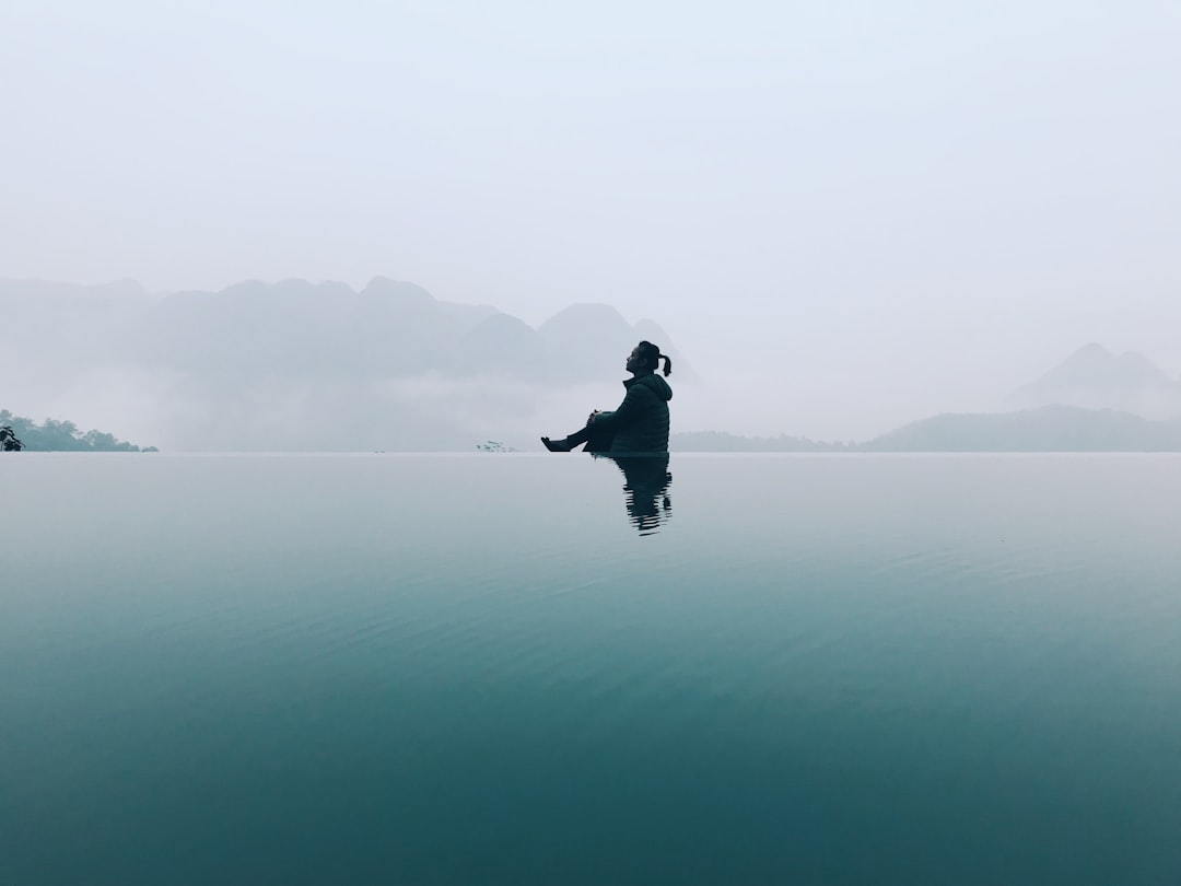 silhouette of woman on focus photography